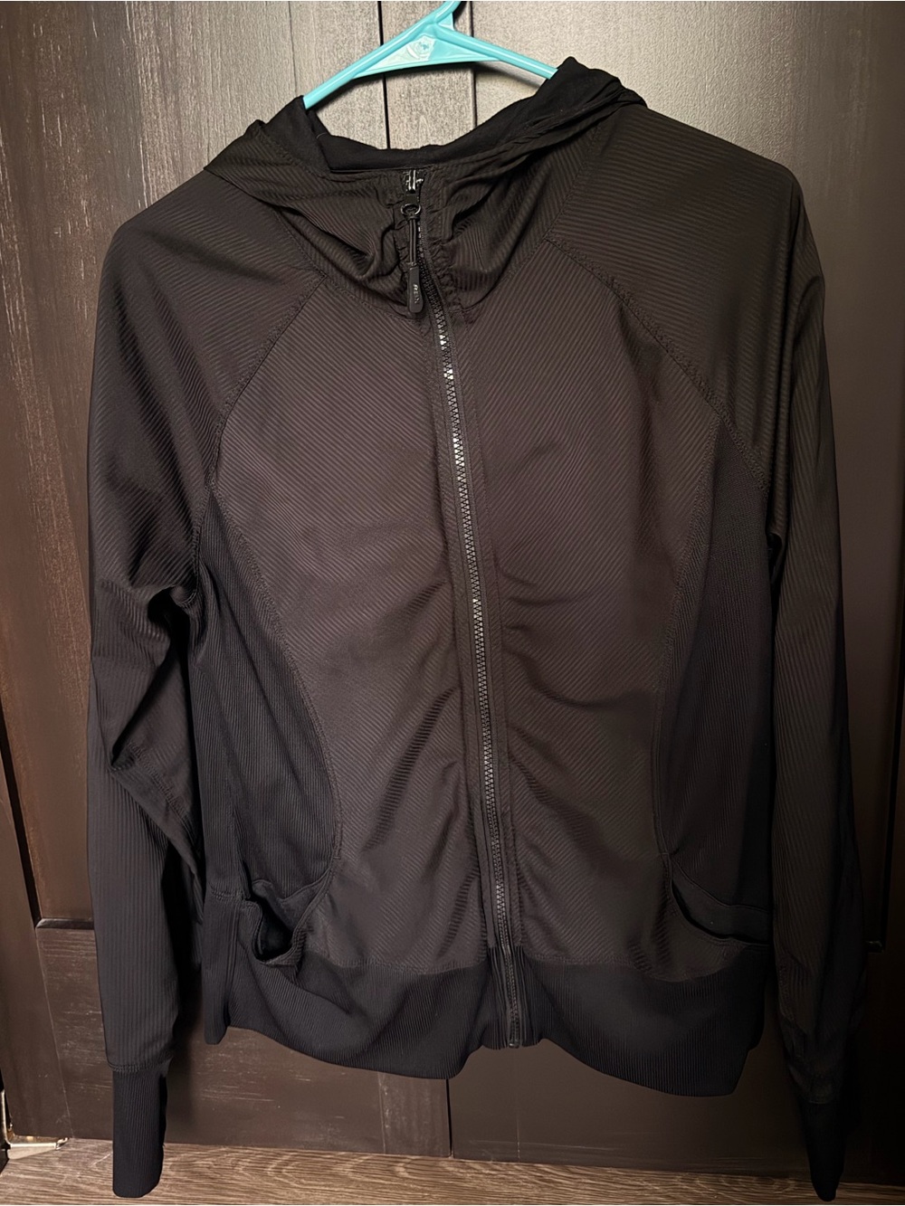 RBX Black Hooded Women's Windbreaker Jacket